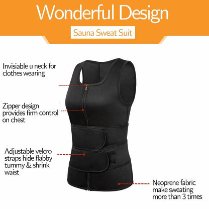 Men Body Shaper Fitness Neoprene Sauna Vest Waist Trainer Double Belt Sweat Shirt Corset Top Abdomen Slimming Shapewear Fat Burn